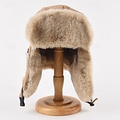 levne Pánské klobouky-Pánské Ušanka Ušanka klobouk Letecký klobouk Klobouk s klapkami na uši Zimní čepice Černá Světlá růžová Polyester Fleece Módní Retro styl Moderní soudobé Denní nošení Rande Plná / Jednobarevná