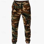 economico Pantaloni da Corsa &amp; Collant-Per uomo Pantaloni della tuta con risvolto Pantaloni Cargo pantaloni sportivi Coulisse con tasche Vita Alta Pantaloni Palestra Athleisure Allenamento Primavera Autunno Elastico Palestra Allenamento