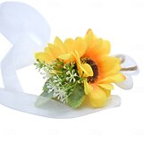 billiga Bröllopsbuketter-Bröllop handled blommor Handleds Corsage Bröllop / Fest / Bröllopsfest Tyg Blomstil