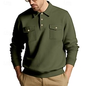 abordables Sudaderas Básicas_-Hombre Sudadera Gris Claro Diseño Plano Bolsillo Diario Deporte Festivos Poliéster Ropa de calle Básico Casual Primavera &amp; Otoño Ropa Sudaderas con capucha Sudaderas Manga Larga