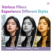 abordables Cámaras deportivas-Mini cámara de llavero HD con capacidad para grabar fotos y videos, cámara digital para estudiantes del tamaño de un pulgar con pantalla IPS de 0,96 pulgadas.