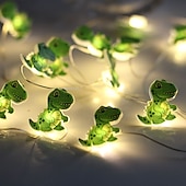 economico Strisce LED-Luci a stringa a LED in filo di rame, ghirlanda a forma di dinosauro, 2 m, 20 LED, alimentate a batteria, per Natale, matrimonio, compleanno, festa, vacanza, decorazione per cameretta dei bambini,