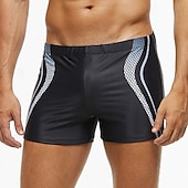 cheap Swim Trunks &amp; Board Shorts-Men's Swim Shorts Swim Trunks Swimwear Bottoms Patchwork Stretchy Breathable Bottoms Surfing Bikini Diving Summer