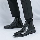 billiga Klädskor-Herrskor i svart och vitt med wingtip-mönster i oxford-modell, tvåfärgade formella klänningar för Gatsby-fester, scenframträdanden och kontorskläder