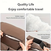 baratos Encostos de cabeça e Almofadas lombares-Almofada de encosto de cabeça de carro em couro sintético - suporte de pescoço ultramacio ergonômico com pressão zero, design respirável para todas as estações, adequado para a maioria dos veículos,