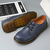 economico Scarpe Derby-scarpe derby da uomo in similpelle verde – stile classico con lacci e accenti gialli, ideali per occasioni casual eleganti e semi-formali