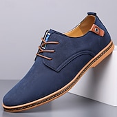 abordables Occasionnel-Homme Basket Chaussures de confort Marche Occasionnel Quotidien Soirée &amp; Fête Daim Chaud À lacets Brun foncé Noir Jaune Été Printemps