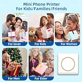 cheap Scanners &amp; Printers-2025 NEW Sticker Printer C20 Fun Print Pod Mini Bluetooth Portable Sticker Maker with Rolls Paper Print Pods Mini Printer