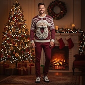  Men's Christmas Santa Face Slip-On Shoes – Festive 3D Santa Design, Comfortable Casual Style, Perfect for Christmas Parties & Holiday Gatherings