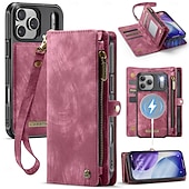 economico Cover per iPhone-telefono Custodia Per iPhone 17 Pro Max 17 Air 17 Custodia Portafoglio Rimovibile Cerniera Supporta la Ricarica Wireless TPU Pelle PU