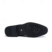 ieftine Brogue pantofi-Pantofi de mireasă brogue maro închis pentru bărbați, din piele ecologică – pantofi de mireasă clasici și sofisticați pentru miri