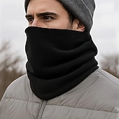 Недорогие отопление охлаждение-2 зимних теплых гетра для шеи для мужчин – утолщенные, дышащие, с мягкой флисовой подкладкой, ветрозащитные для езды на велосипеде и активного отдыха, универсальные, можно носить как грелку для шеи,
