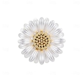 cheap Pins and Brooches-Brooches Floral Fashion Cute Simple Brooch Jewelry Silver For Wedding Party Gift Engagement Prom Festival