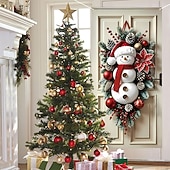 billiga Garage &amp; Dörr Banners-Jul Affischer Dörrskydd Utomhus banderoller Snögubbe Strumpbyxor söt stil 3D Fest Studentboende Tonårsrum Killar Man Cave Frat Sovrum Bakgrundsfotografering Ytterdörr Heminredning