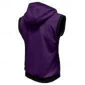 abordables sudaderas basicas hombre-Hombre Sudadera Sudadera con capucha y cremallera completa Negro Vino Rojo Azul Marino Morado Con Capucha Bloque de color Correa Bolsillo Deporte Diario Festivos Poliéster Ropa de calle Básico Casual