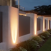 abordables Luces de paisaje-Luces solares para árboles, focos exteriores, apliques impermeables para exteriores, iluminación de patios y jardines, luces solares de atardecer, luces navideñas para el hogar, patio, garaje, césped