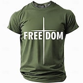 economico T-shirt Patriottici 250-4 luglio 2026 250° Giorno della Memoria Bibbia Maschile Stampa 3D Bandiera USA Collo a Giro Manica Corta T-Shirt Daily Strada