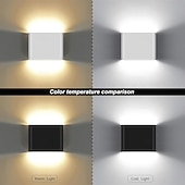 preiswerte Indoor-Wandleuchten-Innenbereich Außenbereich Modern Außenwandleuchten Innenwandleuchten Wohnzimmer Außenbereich Aluminium Wandleuchte 85-265V