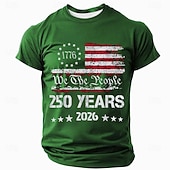 halpa Isänmaallinen T-paita veteraaneille-Miesten Yhdysvaltain Yhdysvaltain lippu T-paita Lyhythihainen T-paita 3D-tulostus Tiukka pyöreä kaula-aukko Paita Päivittäin Asevoimat Katu Päivittäin Sininen Musta Rubiini Kesä Kevät Vaatetus S M L