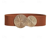 preiswerte Gürtel-Damen Gürtel Polyester Schwarz Rote Kamel Beige Taillengürtel Straße Wochenende Einfarbig