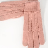 economico Guanti-Per donna 1 Paio Interi / Invernali / Guanti lavorati a maglia Streetwear / All'aperto Guanti - Semplice Dita intere / Stampato