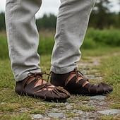 voordelige Schoenen-Middeleeuws Renaissance Schoenen Piraat Vikingen Kostuum Voor heren Keltisch Piraat Halloween Maskerade Prestatie Feesten &amp; Uitgaan LARP Volwassenen Schoenen