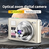 halpa Digitaalikamera-Uusi 4k fhd -digikamera 64 gigatavun muistikortilla vuodelta 2025, kompakti, pieni ja edullinen ladattava valokuvauskamera, 64 megapikselin automaattitarkennuskamera, erittäin sopiva aloitteleville