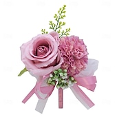 economico Bouquet da Sposa-Fiori da polso da sposa Fiore all'occhiello Matrimonio / Evento / Festa Tessuti Floreale