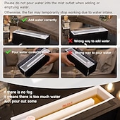 Недорогие Декоративные огни-Увлажнитель воздуха с диффузором в виде пламени камина, 7 цветов, ароматерапевтический эфирный диффузор, ультразвуковой аромаувлажнитель с таймером для дома, спальни, офиса, йоги