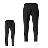 baratos Calças de Corrida &amp; Meias-Homens Calças de moletom com punhos calças esportivas Banda Refletora Bolso com zíper Cintura Alta Calças Ginásio Roupa Esportiva Dar certo Primavera Outono Elástico Respirável Academia Exercite-se