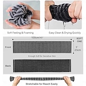 رخيصةأون أدوات الحمام-منشفة تقشير للجسم - إسفنجة تقشير للجسم - كورية &amp;اليابانية &amp;قطعة قماش إسفنجية شبكية أفريقية - غسالة غسيل طويلة الظهر للاستخدام في حوض الاستحمام