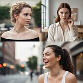 abordables Collier pour femme-Collier ras du cou cœur en argent pour femme – bijou tendance à maillons pour tenues décontractées et de soirée