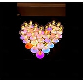 Недорогие Рождественские огни-1 шт. светодиодный ночник в форме луны и звезды G80, перезаряжаемая настольная лампа RGB желтого цвета с регулировкой яркости, декор для комнаты, подарочный светильник в форме луны