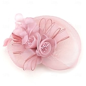 ieftine fascinatoare-Palarioare Tul Pană Pălărie Nuntă Petrecere ceai Cursă de cai cocktail Elegant Epocă Cu Pene Diadema Articole Pentru Cap