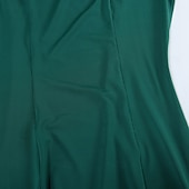 cheap Standard  Ballroom-Elegant Green Ballroom Dance Dress with Long Sleeves and Off-Shoulder Design for Latin &amp; Social Dancing