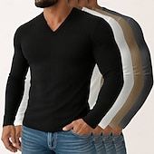 Miesten T-paita Ribbineulos T-paita Pitkähihainen paita Pitkähihainen V kaula-aukko Kevät Syksy Talvi Tavallinen Pit Strip Muoti Suunnittelija Perus 4-osainen Monipakkaus Loma Katu Kausaliteetti 8 halpa Ribbineulos T-paita-Miesten T-paita Ribbineulos T-paita Pitkähihainen paita Pitkähihainen V kaula-aukko Kevät Syksy Talvi Tavallinen Pit Strip Muoti Suunnittelija Perus 4-osainen Monipakkaus Loma Katu Kausaliteetti 8