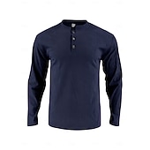 Χαμηλού Κόστους Κοντομάνικες μπλούζες από κορντούρα-Ανδρικά Μπλουζάκι Κοτλέ πουκάμισο Μπλουζάκι μπλουζάκι Μακρυμάνικο Σκέτο Pit Strip Μονόχρωμη Μοντέρνα Υψηλής Ποιότητας Βασικό Κουμπί επάνω Ζεστό Χένλι Causal Διακοπές Δρόμος Άνοιξη Φθινόπωρο Χειμώνας