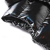 economico Gilet Puffer da Uomo-Per uomo Gilet imbottito Gilet Vacanza Quotidiano Data Moda Casual Autunno Inverno Tasca Poliestere Caldo Confortevole Tinta unica Cerniera Collo alla coreana Vestibilità regolare Nero Bianco Caffè