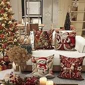 1 st Sammet Örngott, Mönster Enkel Ledigt Fyrkantig Traditionell Klassisk billiga Julbäddset-1 st Sammet Örngott, Mönster Enkel Ledigt Fyrkantig Traditionell Klassisk