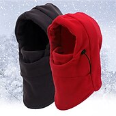 abordables Sombreros de hombre-Hombre Unisexo Esquí de balaclava Gorro pasamontañas Pasamontañas de forro polar Sombrero protector Sombreros de invierno Negro Rosa Fibra de acrílico Vellón Acogedor Ropa Cotidiana Noche Color