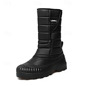 abordables Botas de invierno y nieve-Botas de nieve impermeables marrones para hombre: aislantes y duraderas, perfectas para deportes de invierno, raquetas de nieve y aventuras al aire libre.