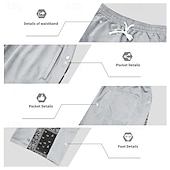 baratos Perna Reta-Homens Calças Esportivas Calça de moletom com pernas largas Calças Calças largas Com Cordão Cintura elástica Botão Lateral Bloco de cor Tecido Pavio Humido Respirável Comprimento total Esportes