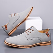 abordables Occasionnel-Homme Basket Chaussures de confort Marche Occasionnel Quotidien Soirée &amp; Fête Daim Chaud À lacets Brun foncé Noir Jaune Été Printemps