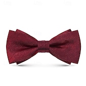 cheap Men's Ties &amp; Bow Ties-Men's Bow Tie Modern Contemporary 2 Piece Solid / Plain Color Wedding Party Daily Wear
