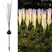 olcso Tájvilágítás-napelemes kerti lámpák, kültéri nádfényű száloptika, vízálló LED-es világítás kültérre, dekoráció teraszra és ösvényre