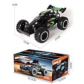 Недорогие Дроны и игрушки на радиоуправлении-Высокоскоростной радиоуправляемый монстр-трак - масштаб 1:18 2,4 ГГц радиоуправляемый внедорожник с перезаряжаемой батареей - Внедорожное транспортное средство для детей Рождественский подарок