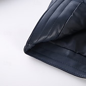 preiswerte Jungen Lederjacken-Kinder Jungen Schwarze Lederjacke Jacke Oberbekleidung Einfach Langarm Reißverschluss WASSERDICHT Winddicht Mantel Täglich Mode Lässig Schwarz Frühling Herbst 4-12 Jahre