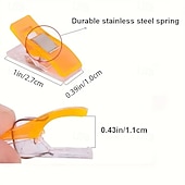 billige kunst, håndverk og søm-100 stk. fargerikt sybånd med slitesterke fjærer i rustfritt stål – egnet for quiltet kantbinding og håndarbeid