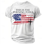 abordables Camisetas Patrióticas 250-Bible 4th of July 2026 250th Memorial Day Patriotic Patriot Graphic American Flag Short Sleeve T-Shirt