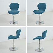 baratos Capa para Cadeira de Jantar-Capa de veludo para banco de bar, 1 peça/2 peças, capa elástica para cadeira, para ilha de cozinha, balcão, bar ou cadeiras de jantar